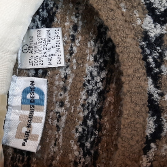 LARGE 90's  wool mix sweater natural colors - Picture 3 of 5